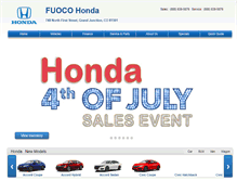 Tablet Screenshot of fuoco-honda.com